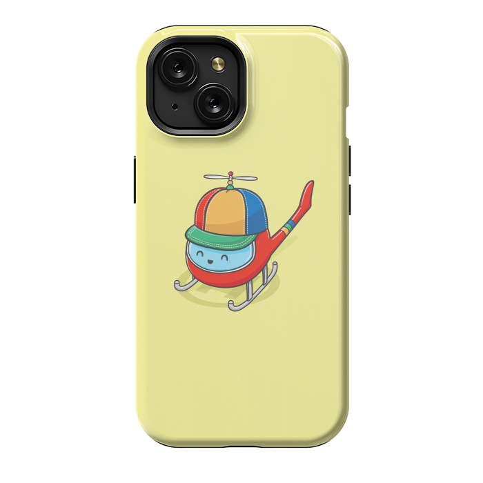 iPhone 15 StrongFit Happy Copter by Xylo Riescent