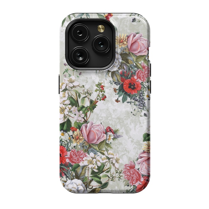 iPhone 15 Pro StrongFit Floral Pattern II by Riza Peker