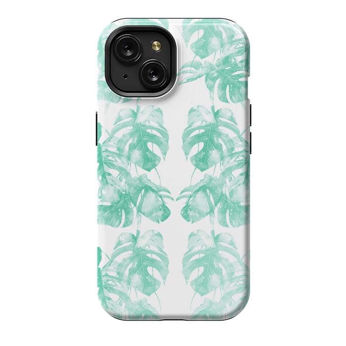 iPhone 15 StrongFit Monstera Tropical Jungle  by Rui Faria