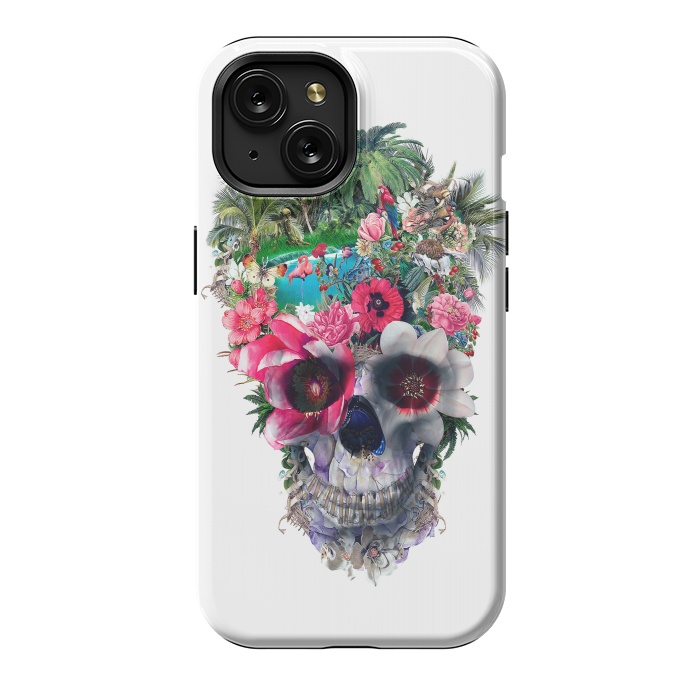iPhone 15 StrongFit Summer Skull III by Riza Peker