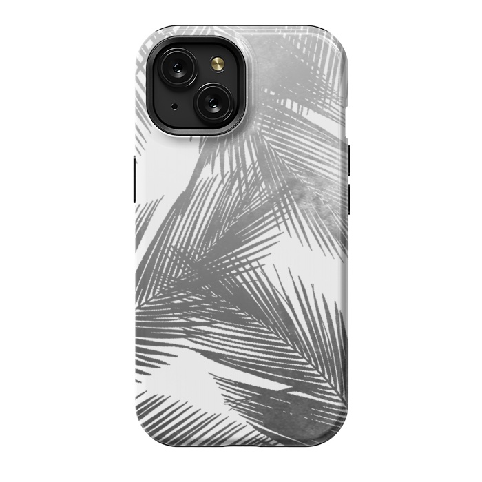 iPhone 15 StrongFit Palms BW by Rui Faria
