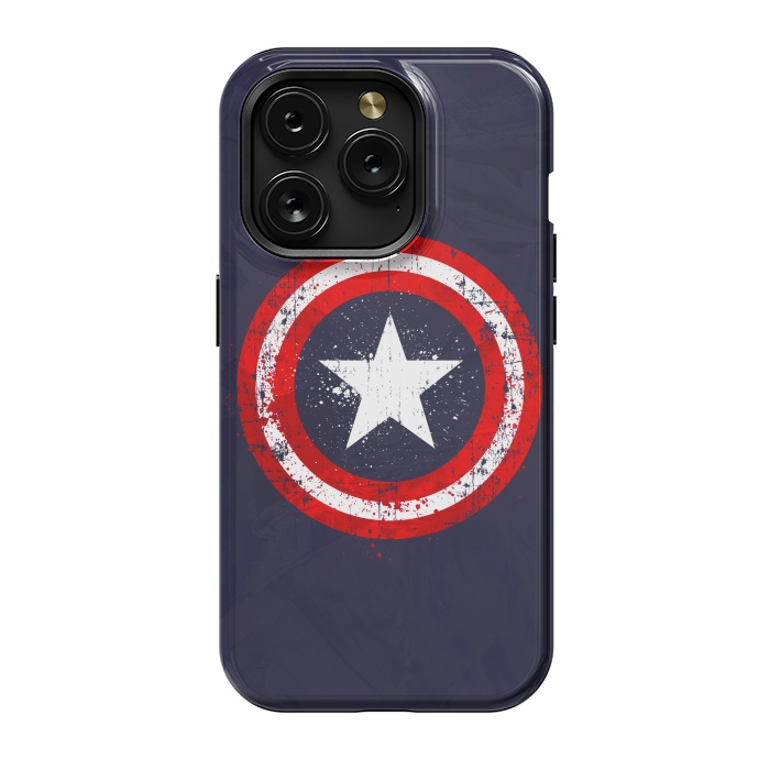 iPhone 15 Pro StrongFit Captain's America splash by Sitchko