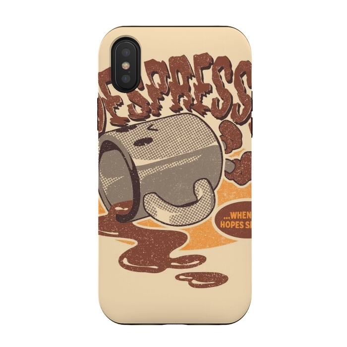 iPhone Xs / X StrongFit Despresso by Ilustrata