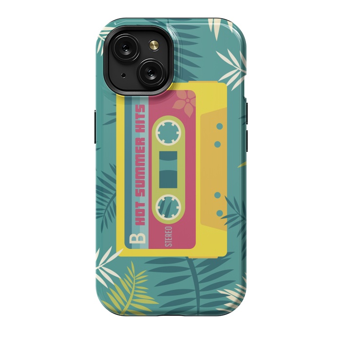 iPhone 15 StrongFit Hot Summer Retro Tape by Dellán