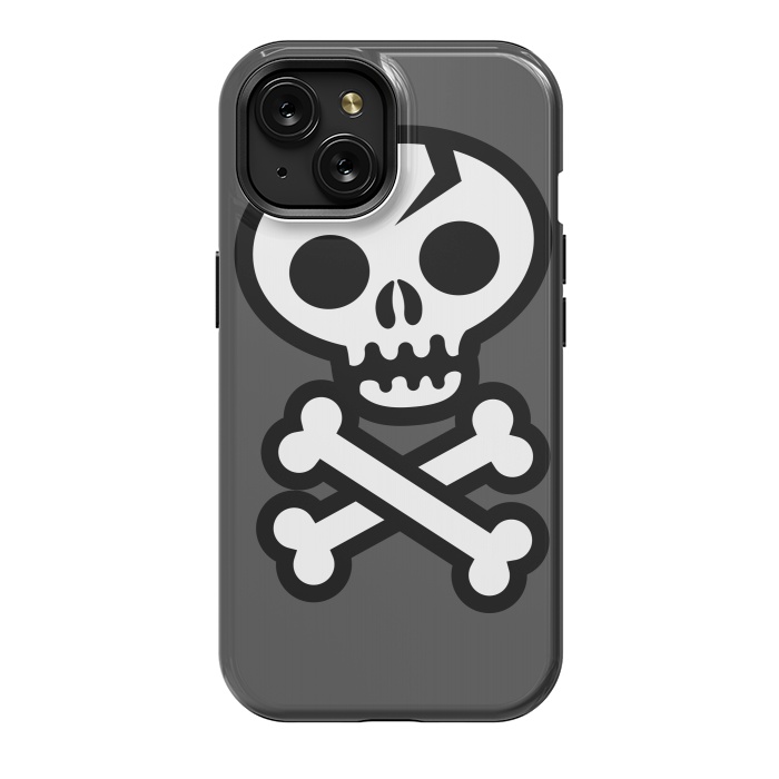 iPhone 15 StrongFit Skull & Crossbones by Wotto