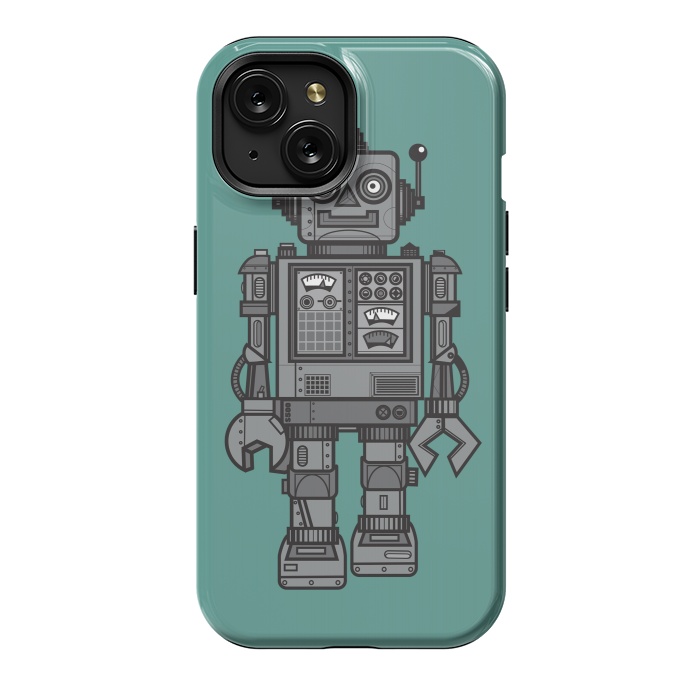 iPhone 15 StrongFit A Vintage Robot Friend by Wotto