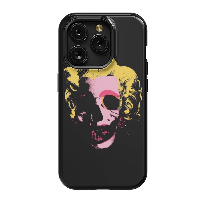 iPhone 15 Pro StrongFit Marilyn Monroe Pop Art Skull by Alisterny
