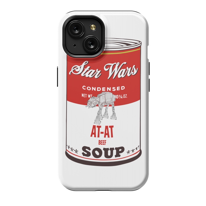 iPhone 15 StrongFit Star Wars Campbells Soup At-At by Alisterny