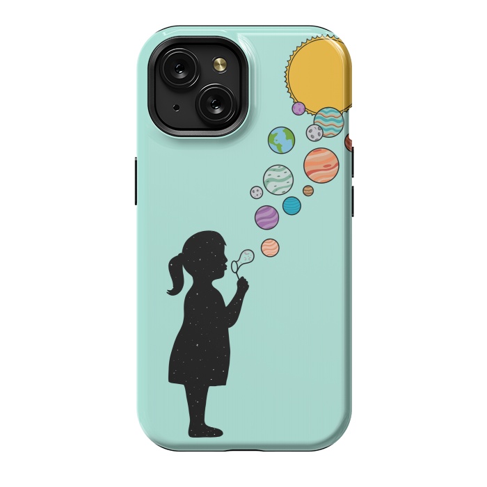 iPhone 15 StrongFit Planets bubbles by Coffee Man