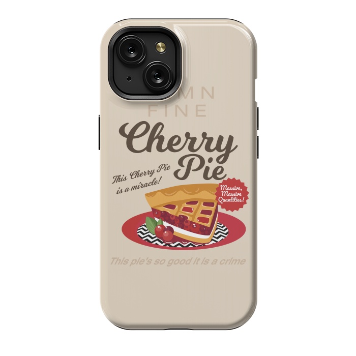 iPhone 15 StrongFit Twin Peaks Damn Fine Cherry Pie by Alisterny
