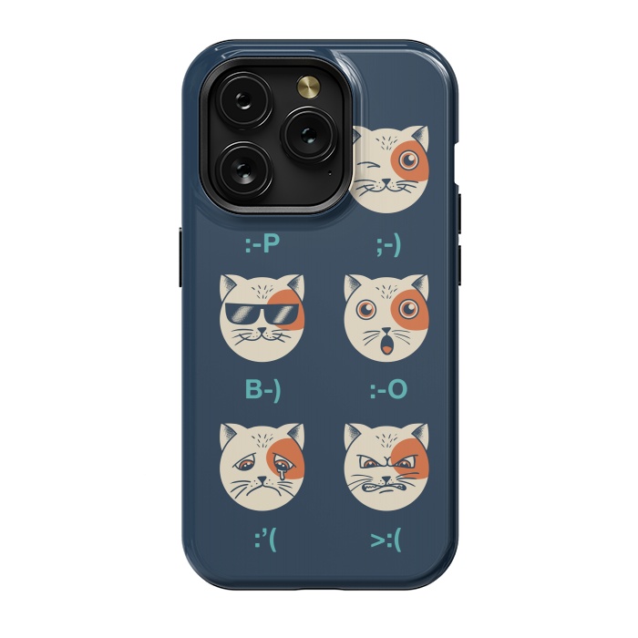 iPhone 15 Pro StrongFit Cat Emoticon by Coffee Man