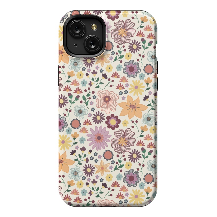iPhone 15 Plus StrongFit Wild Bloom by TracyLucy Designs