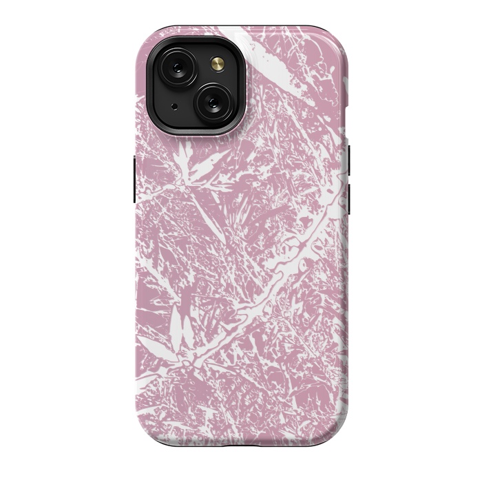 iPhone 15 StrongFit Pink Floral Art by Zala Farah