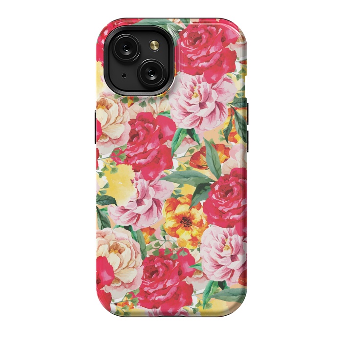 iPhone 15 StrongFit Red Roses by Rossy Villarreal
