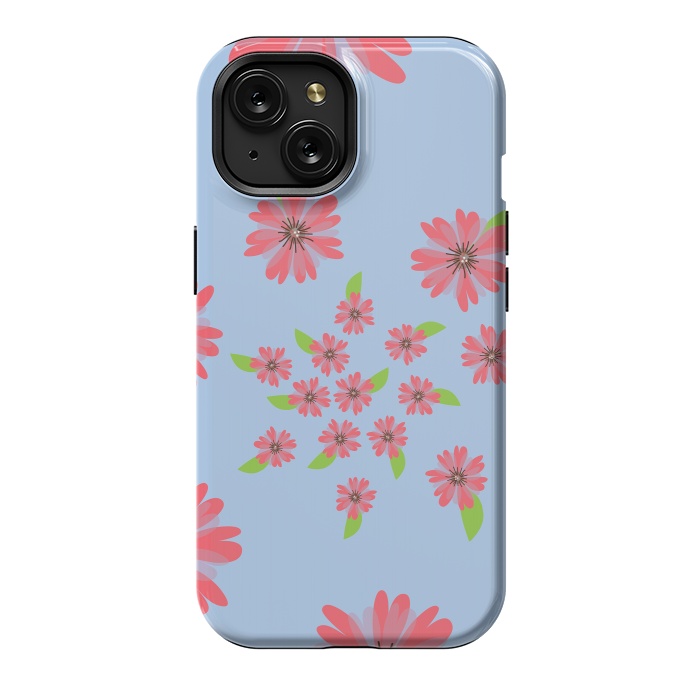 iPhone 15 StrongFit Floral spiral by Rossy Villarreal