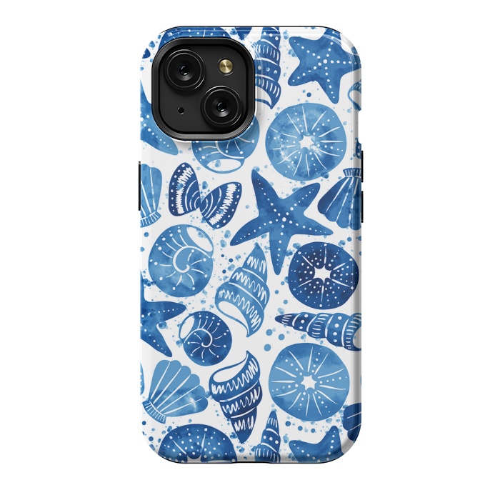 iPhone 15 StrongFit sea shells by Laura Grant