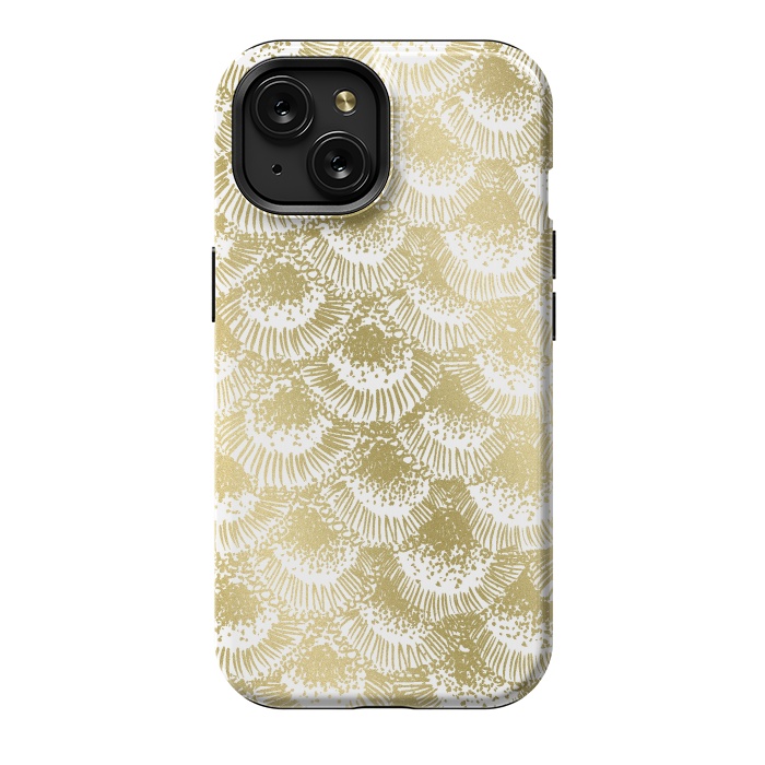 iPhone 15 StrongFit Organic Burst Gold by Caitlin Workman