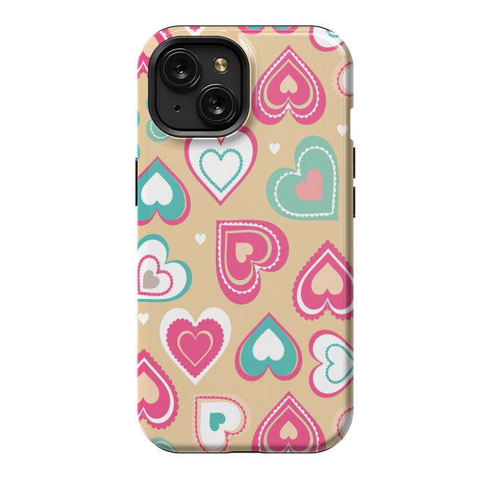 iPhone 15 StrongFit Love Hearts by Martina