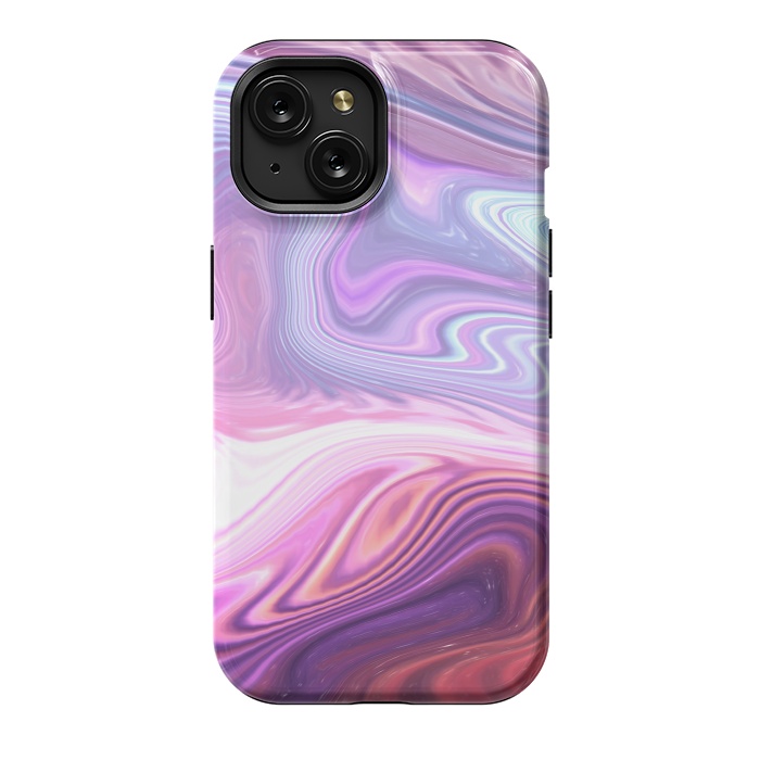 iPhone 15 StrongFit Purple Marble by Martina
