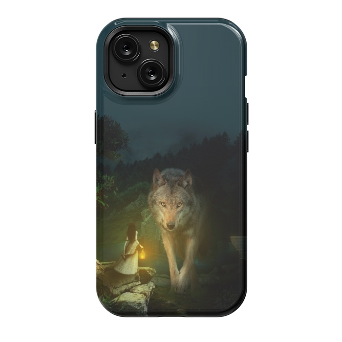 iPhone 15 StrongFit The Wolf by Riza Peker
