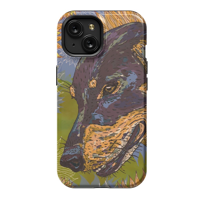iPhone 15 StrongFit Dachshund by Lotti Brown