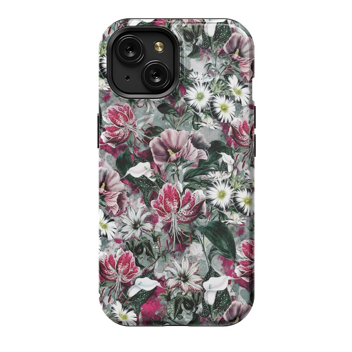 iPhone 15 StrongFit Floral Spring by Riza Peker