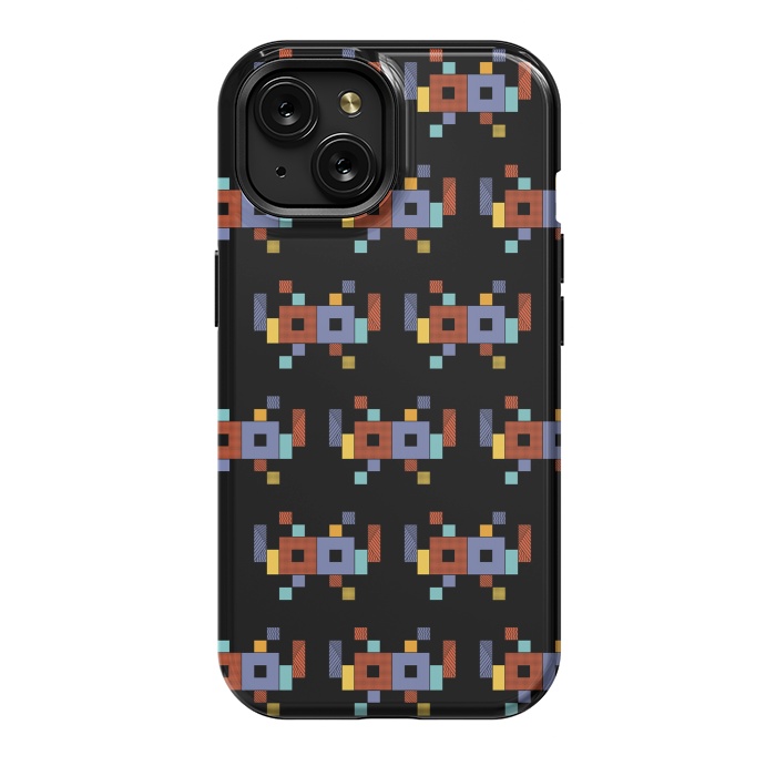 iPhone 15 StrongFit Retro Cubism by Coffee Man
