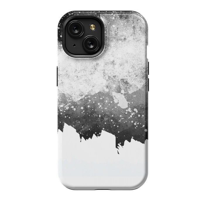 iPhone 15 StrongFit Galaxy Greyscale by Steve Wade (Swade)