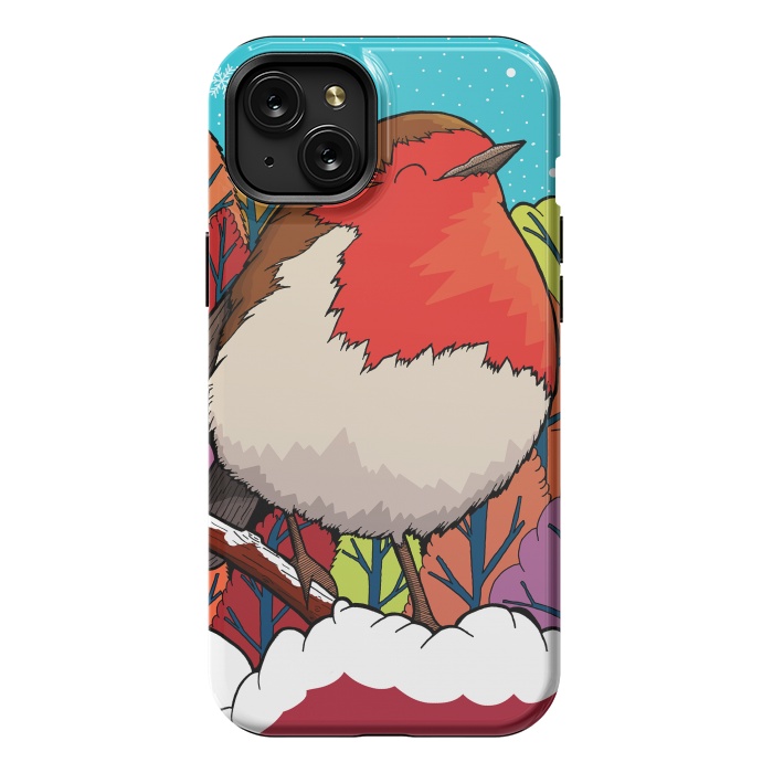 iPhone 15 Plus StrongFit The Big Red Robin by Steve Wade (Swade)