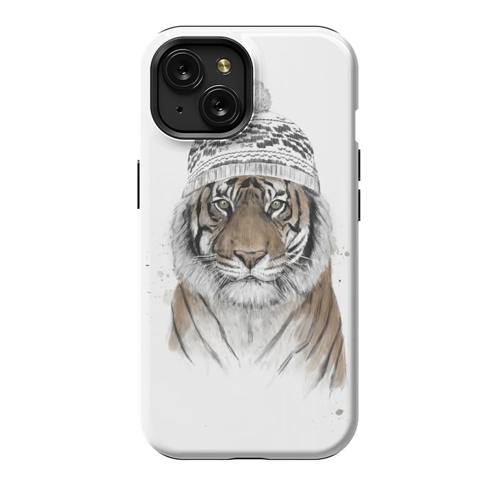iPhone 15 StrongFit Siberian tiger by Balazs Solti