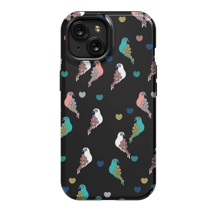 iPhone 15 StrongFit CUTIE BIRDS by Michael Cheung