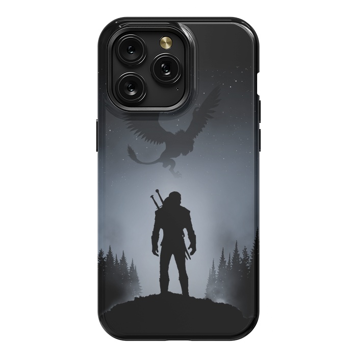 iPhone 15 Pro Max StrongFit White Wolf by Denis Orio Ibañez
