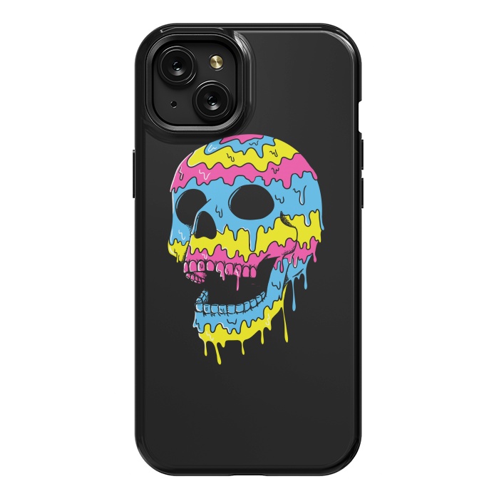 iPhone 15 Plus StrongFit Melted Skull by Coffee Man