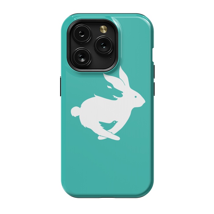 iPhone 15 Pro StrongFit Run Rabbit Green by Coffee Man