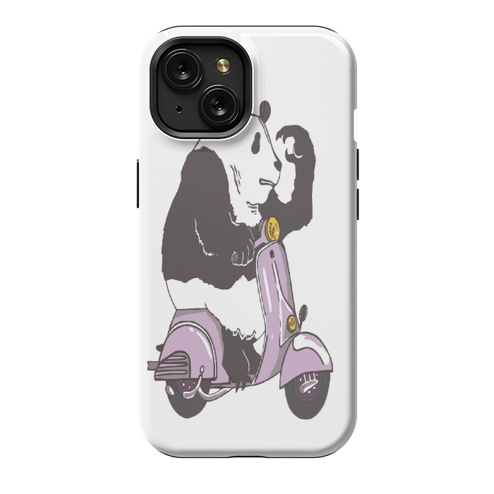 iPhone 15 StrongFit The Panda biker by Varo Lojo