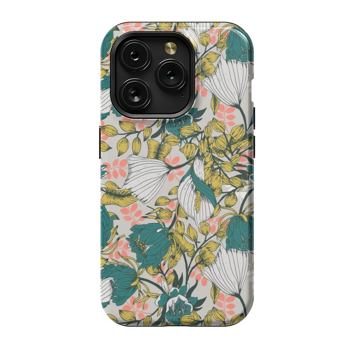 iPhone 15 Pro StrongFit Vintage garden bloom by Mmartabc