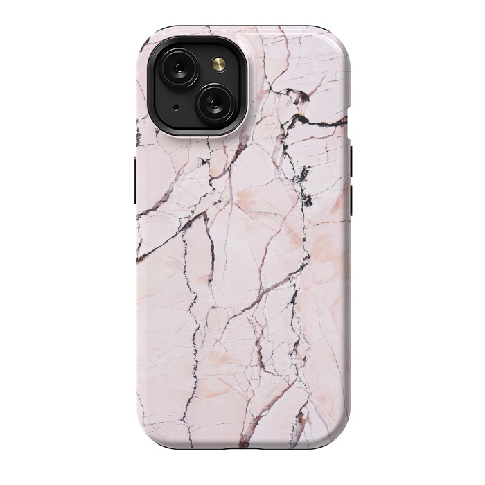 iPhone 15 StrongFit Pink texture marble by Mmartabc