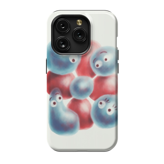 iPhone 15 Pro StrongFit Cute Shiny Pearl Characters And Flower by Boriana Giormova