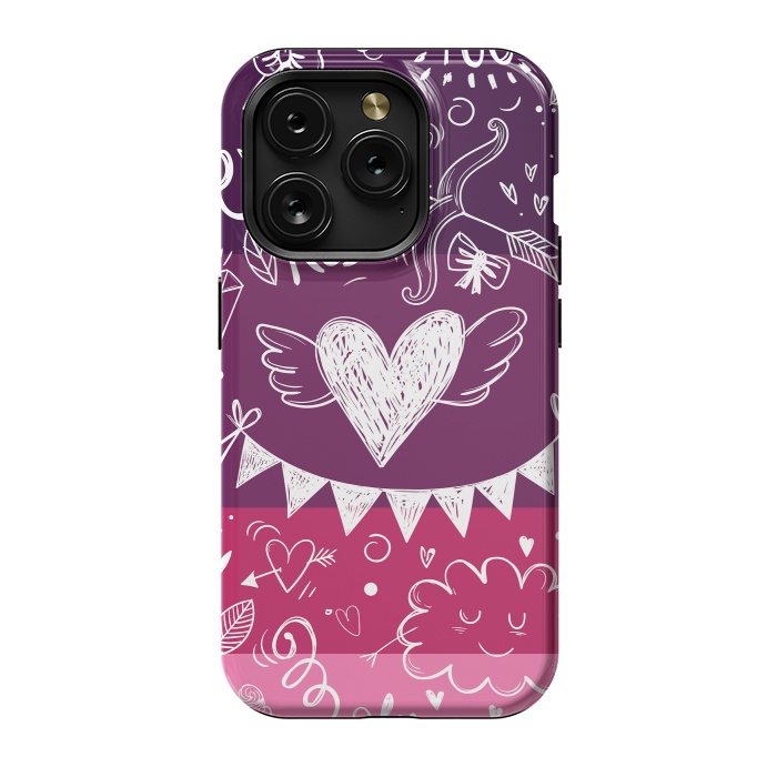 iPhone 15 Pro StrongFit Love in four colors by Rossy Villarreal