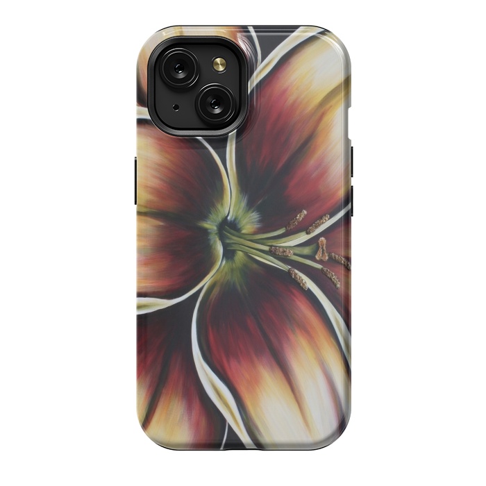 iPhone 15 StrongFit Sunset Lily by Denise Cassidy Wood
