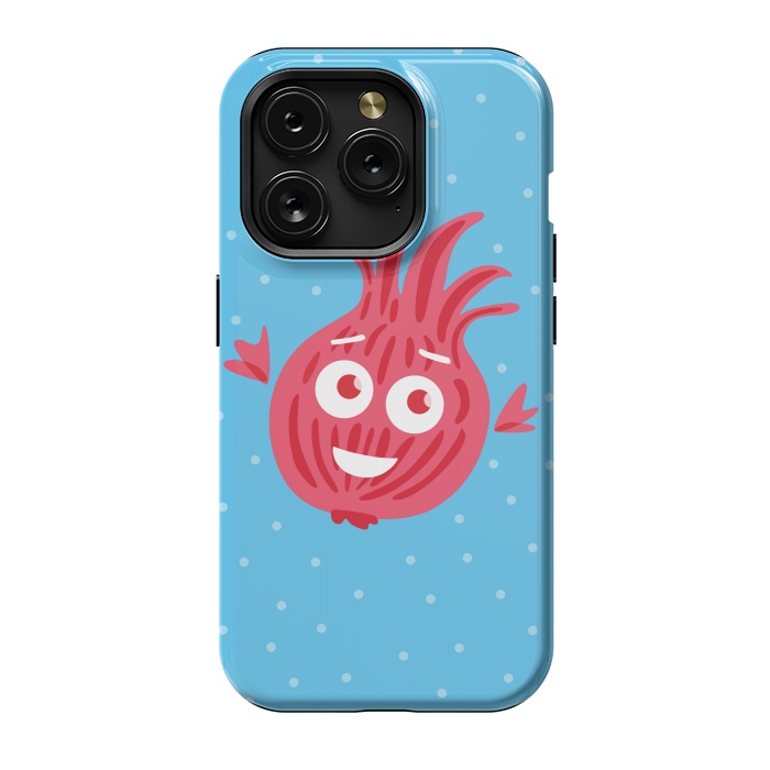 iPhone 15 Pro StrongFit Cute Red Onion Character by Boriana Giormova