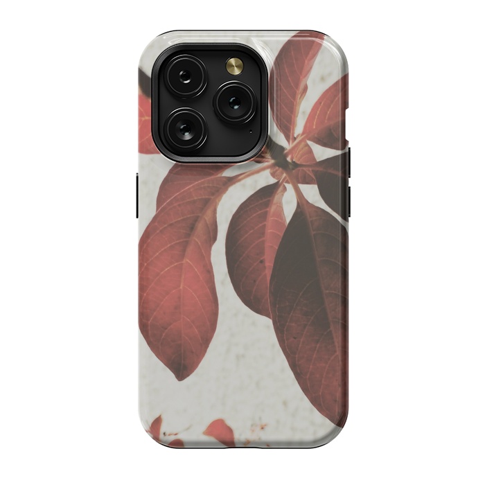 iPhone 15 Pro StrongFit red flower by MALLIKA