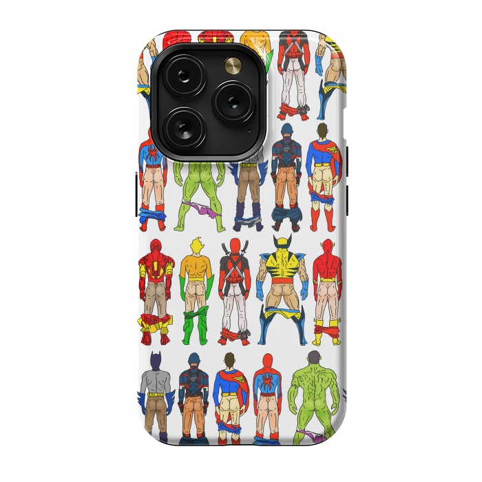iPhone 15 Pro StrongFit Superhero Butts by Notsniw