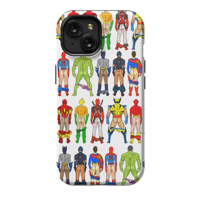 iPhone 15 StrongFit Superhero Butts by Notsniw