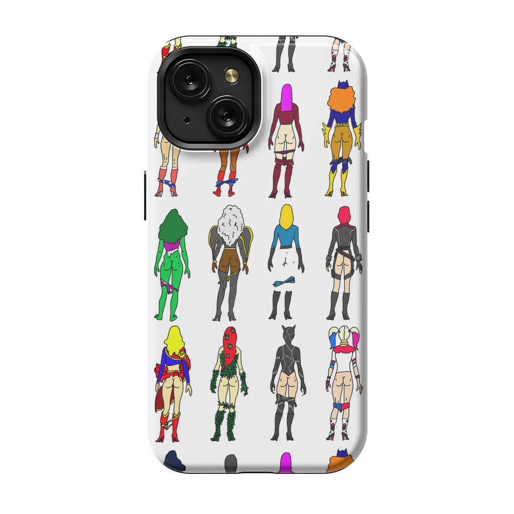 iPhone 15 StrongFit Superhero Butts - Girls by Notsniw