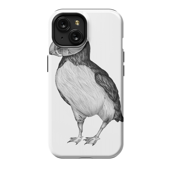 iPhone 15 StrongFit Little Puffin by ECMazur 