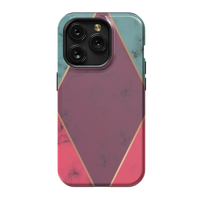 iPhone 15 Pro StrongFit Marble Geometry 032 by Jelena Obradovic