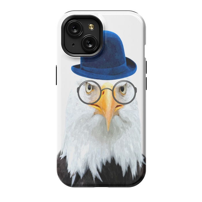 iPhone 15 StrongFit Funny Eagle Portrait by Alemi