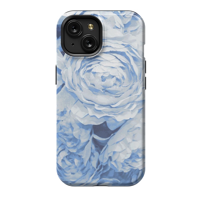 iPhone 15 StrongFit Blue roses by Julia Grifol