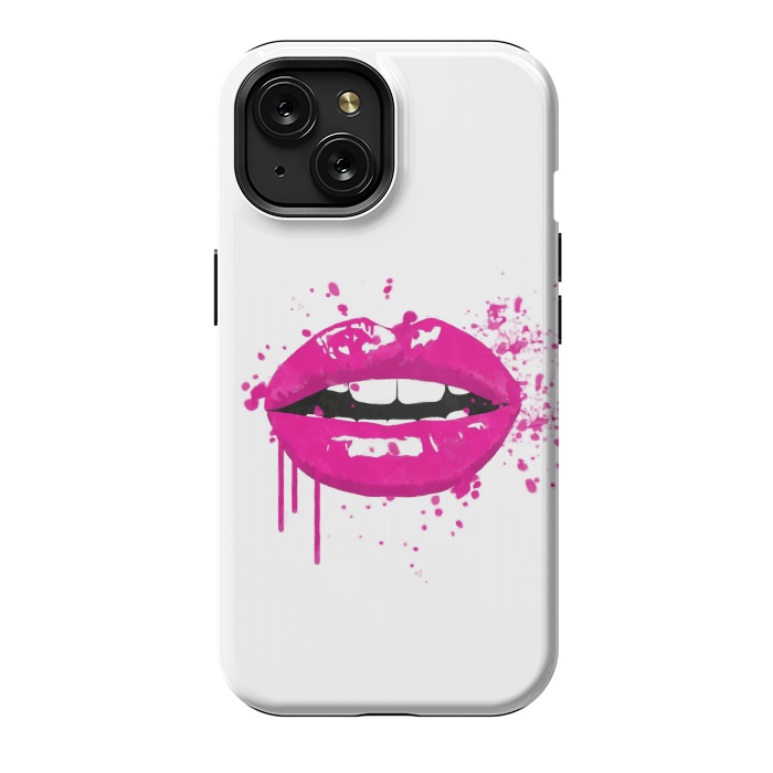 iPhone 15 StrongFit Pink Lips by Alemi